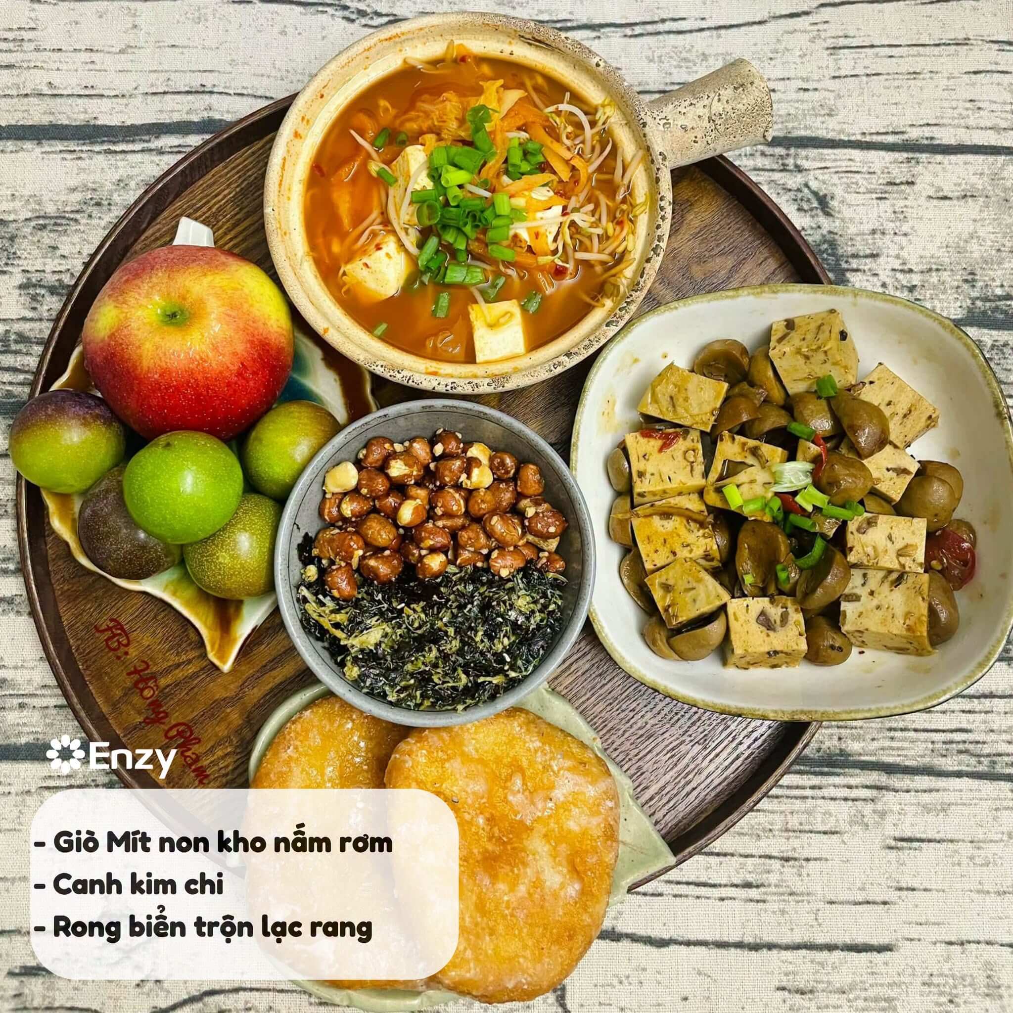 Sử dụng hạt nêm chay Enzy chế biến các món ăn cho gia đình