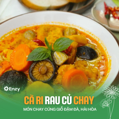 Các món chay cúng giỗ -  cà ri chay