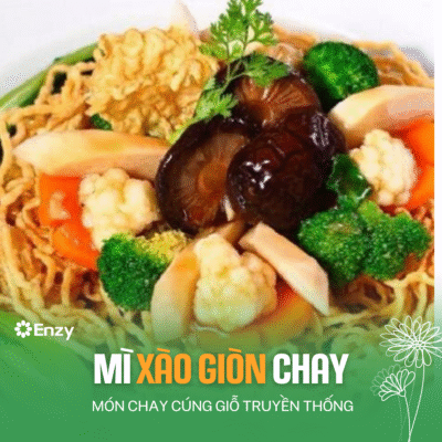 Các món chay cúng giỗ -  Mì xào giòn