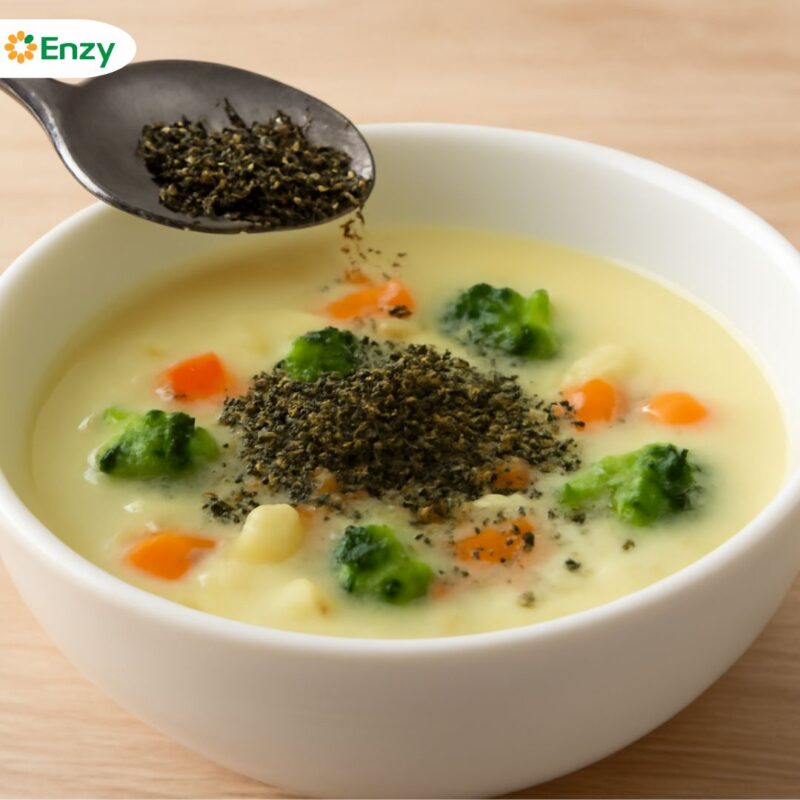 Rắc cơm Enzy dùng rắc lên món nào ngon