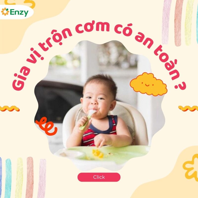 Gia vị trộn cơm cho bé có an toàn