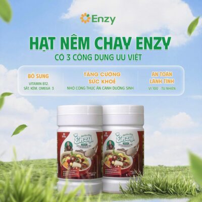 Công dụng Hạt nêm chay Enzy có vị ngọt tự nhiên không