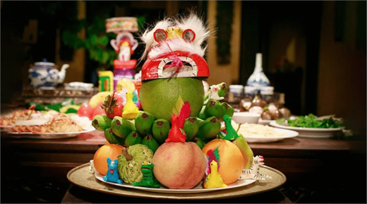 Mâm cúng trung thu