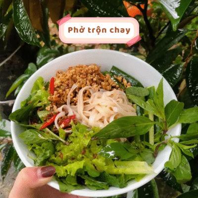 Phở trộn chay