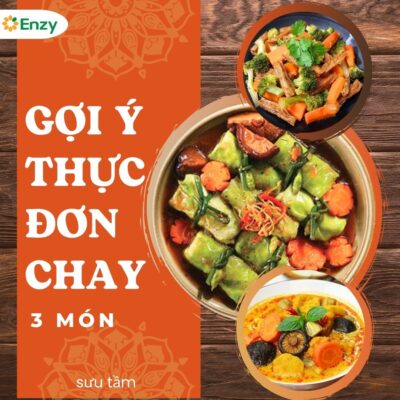 Thực đơn chay 3 món