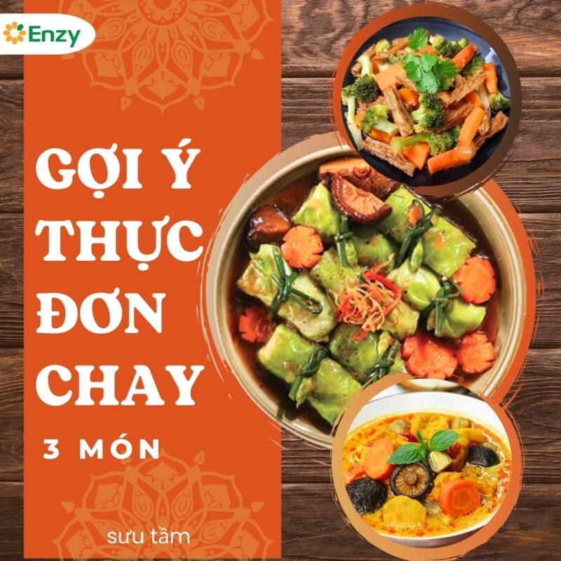Thực đơn chay 3 món