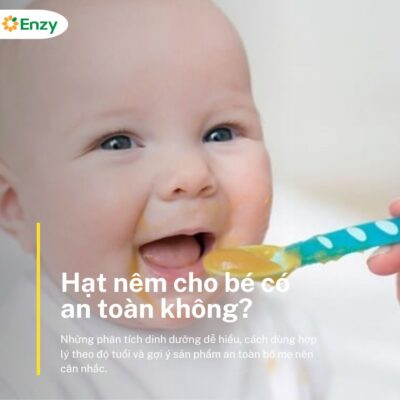 Hạt nêm cho bé có an toàn?