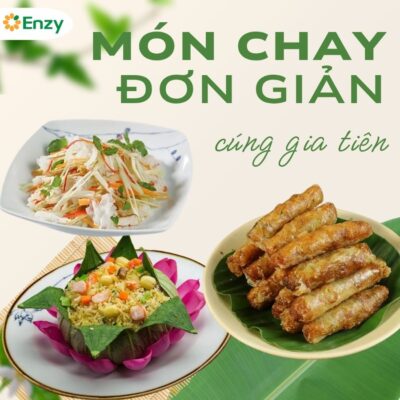 Các món chay đơn giản để cúng