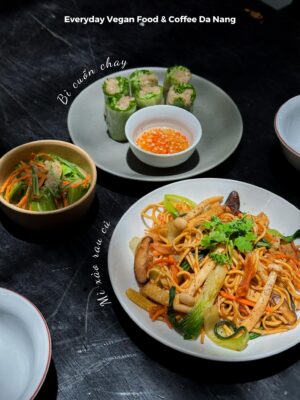 Món ăn quán chay view đẹp