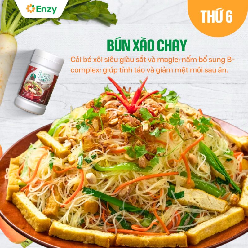 bún xào chay