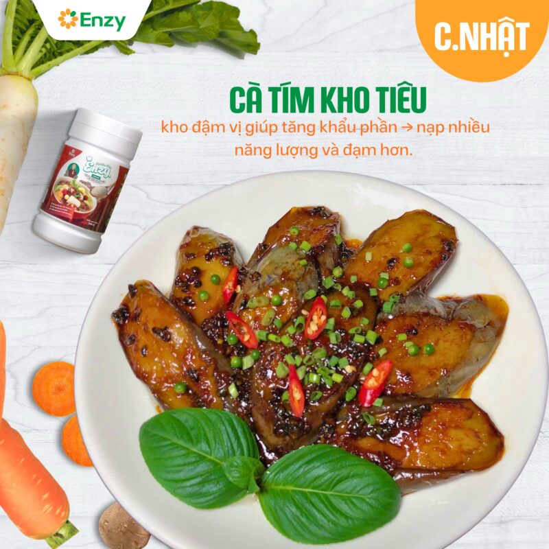 cà tím kho tiêu