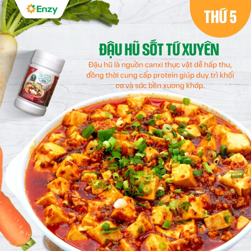 món ăn chay kết hợp enzy