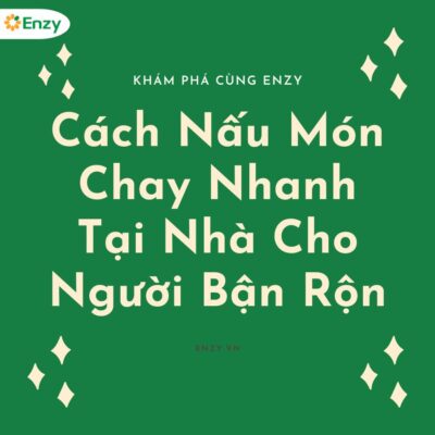 cách nấu món chay nhanh tại nhà