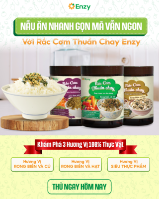 rắc cơm thuần chay enzy có tốt không