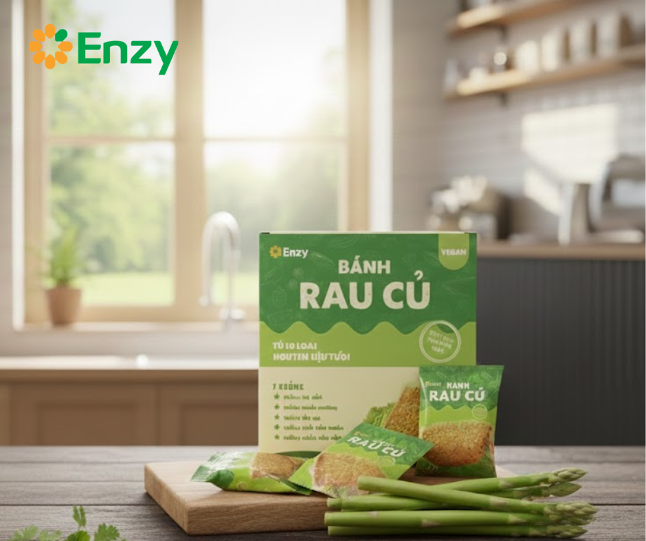 bánh rau củ enzy