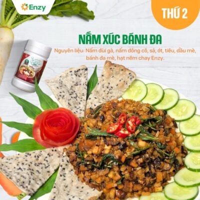 nấm xúc bánh đa cùng enzy nhé