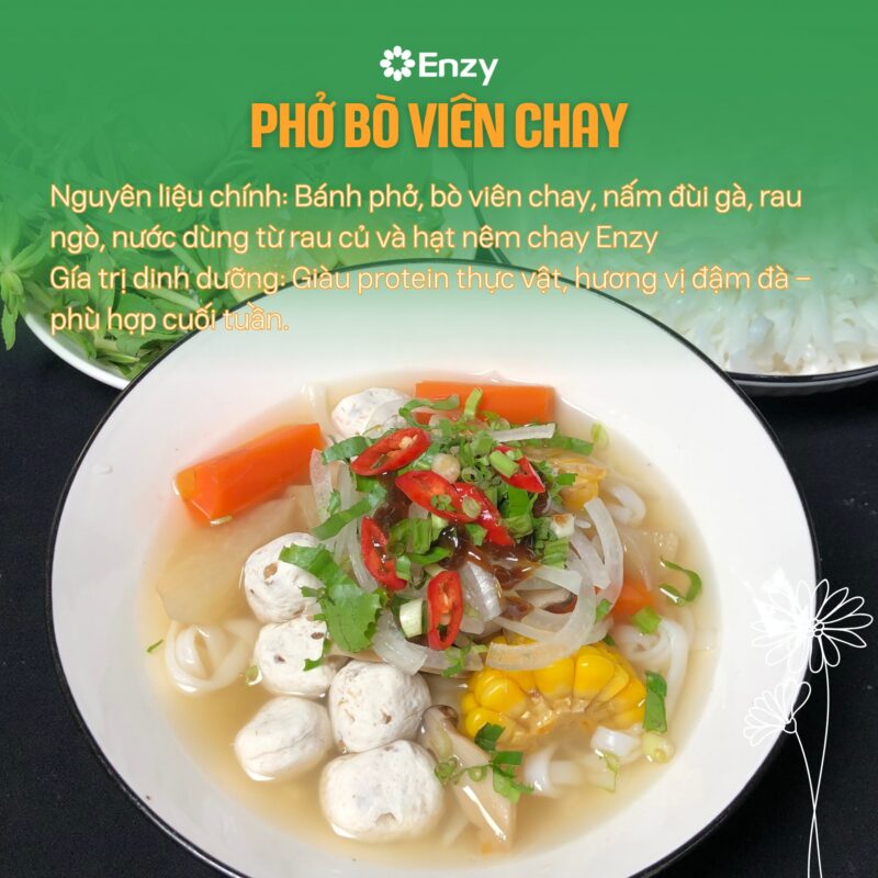 phở bò viên chay