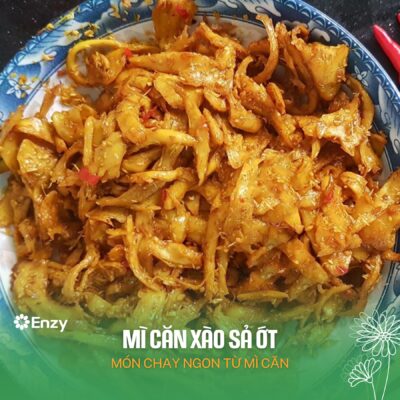 mì căn xào sả ớt