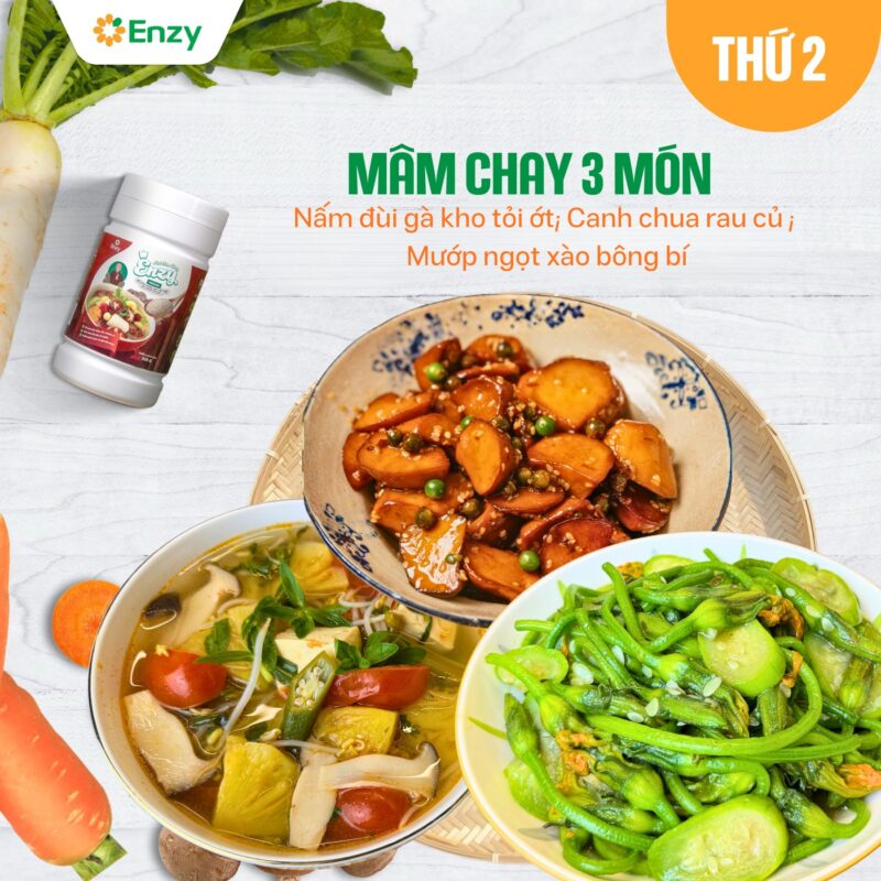 mướp xào bông bí