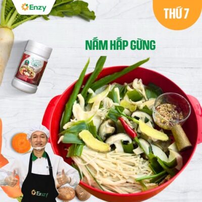 kế hoạch cho bữa ăn chay, món chay với hạt nêm chay enzy 