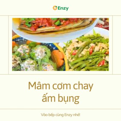 mâm cơm chay ấm bụng