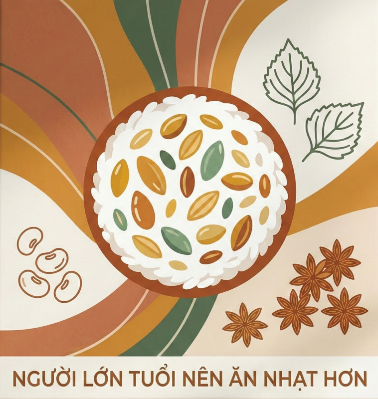 Vì sao người lớn tuổi nên ăn nhạt hơn