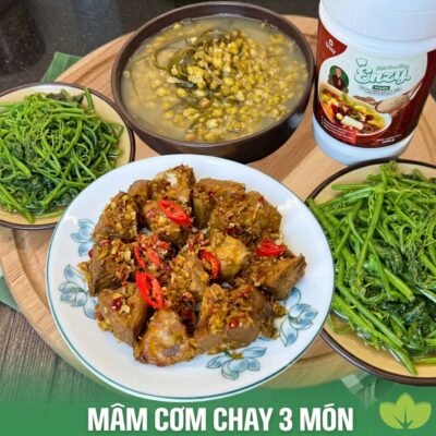 mâm cơm chay bổ dưỡng