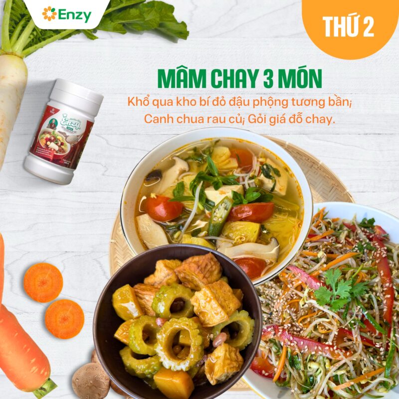 Mâm cơm chay thanh vị