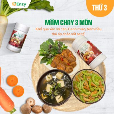 mâm cơm chay thơm nồng