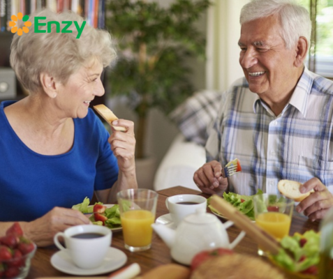 bánh rau củ enzy cho bữa ăn nhẹ 