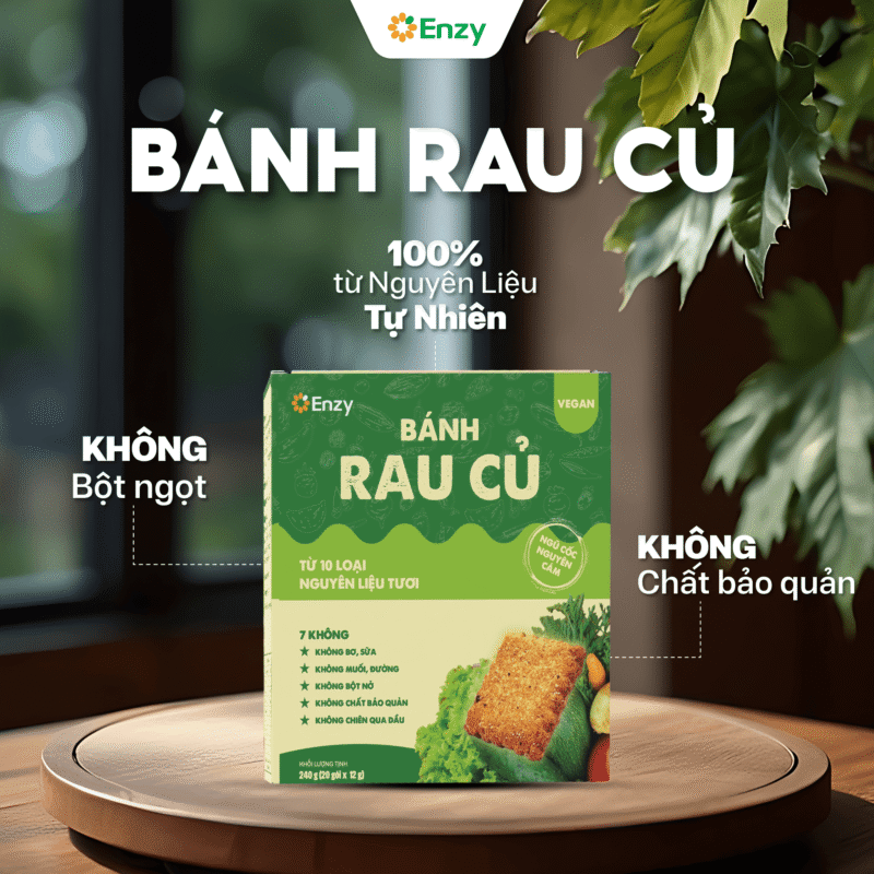 bánh rau củ enzy