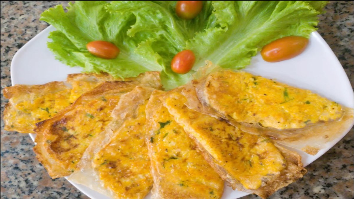 trứng chiên mắm chay