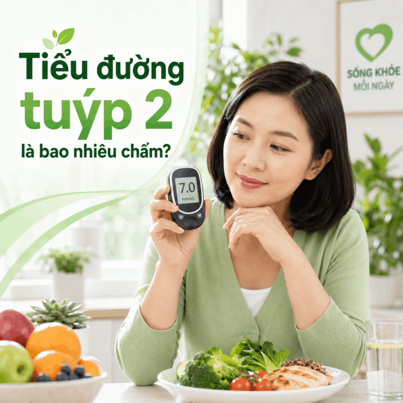 Tiểu đường tuýp 2 là bao nhiêu chấm?